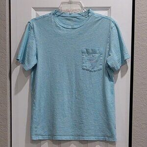 Vineyard Vines Short Sleeve Light Blue Pocket Tee Shirt Women's Size XS